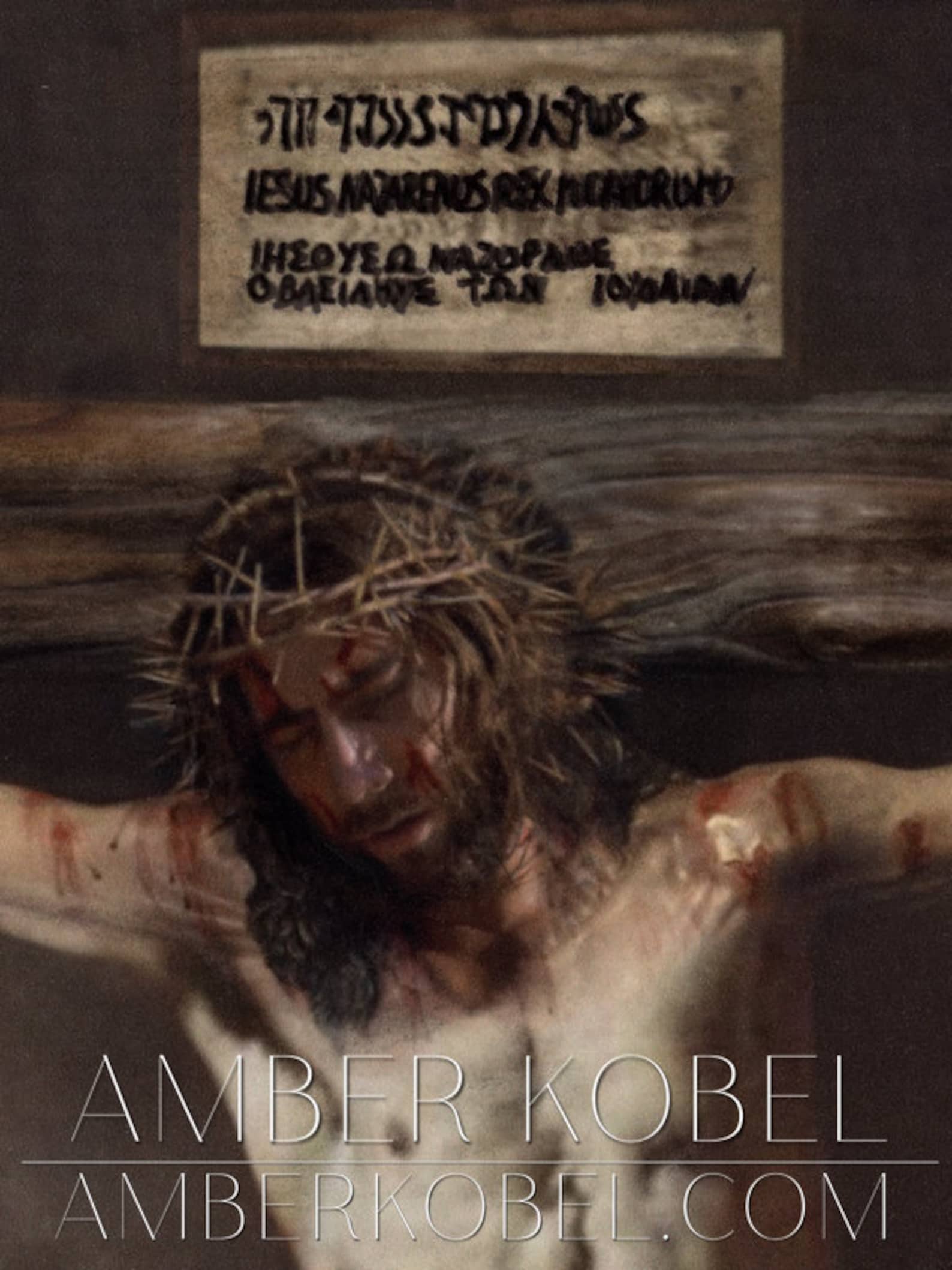 The Crucifixion of Christ Nudity Censored for Site Realism Painting