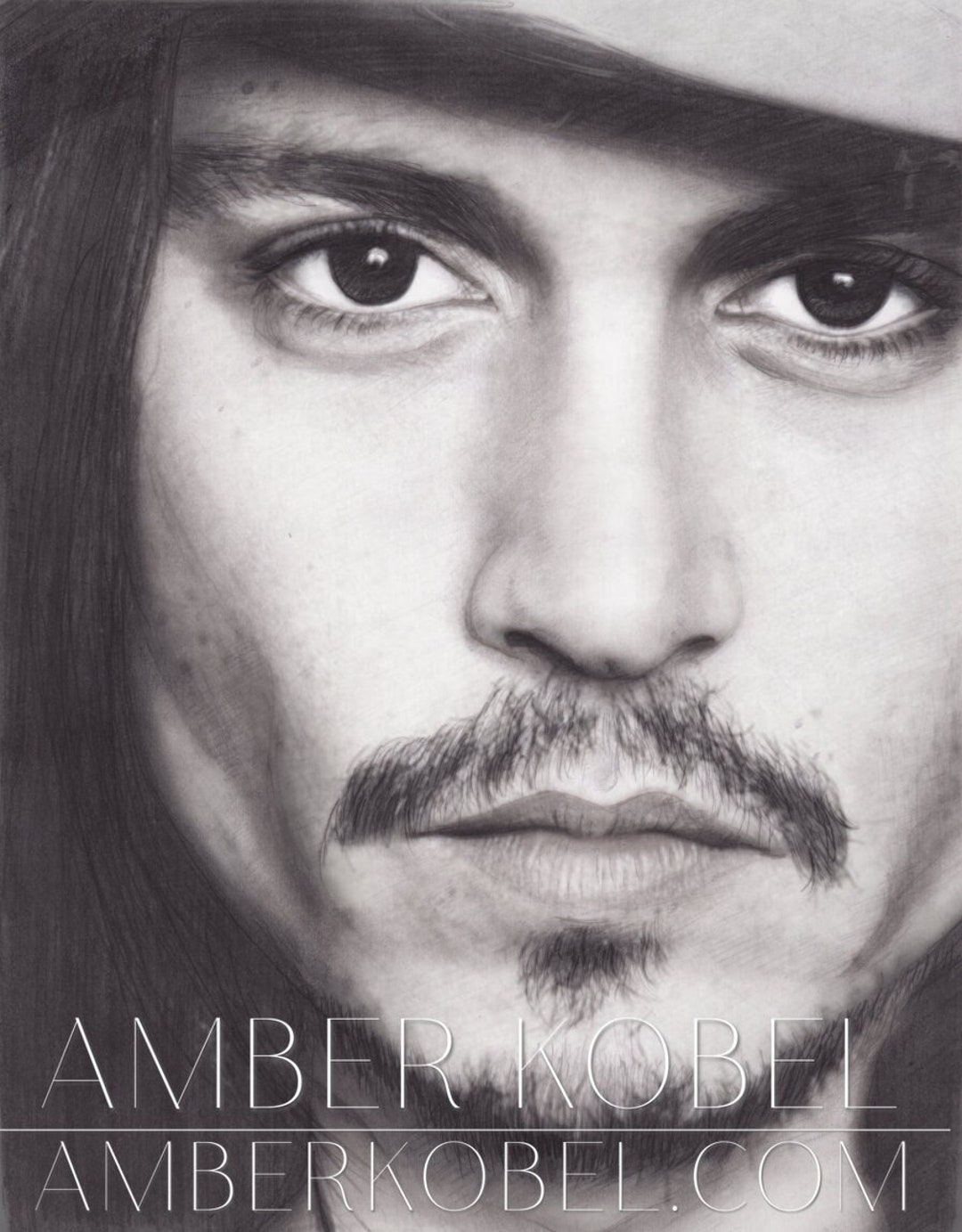 Johnny Depp Portrait - Pirates of the Caribbean , Edward