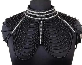 Handmade pearl bridal cape: Wedding & Evening shoulder Cover-Up