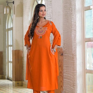 Malmal Dupatta Dress - Etsy