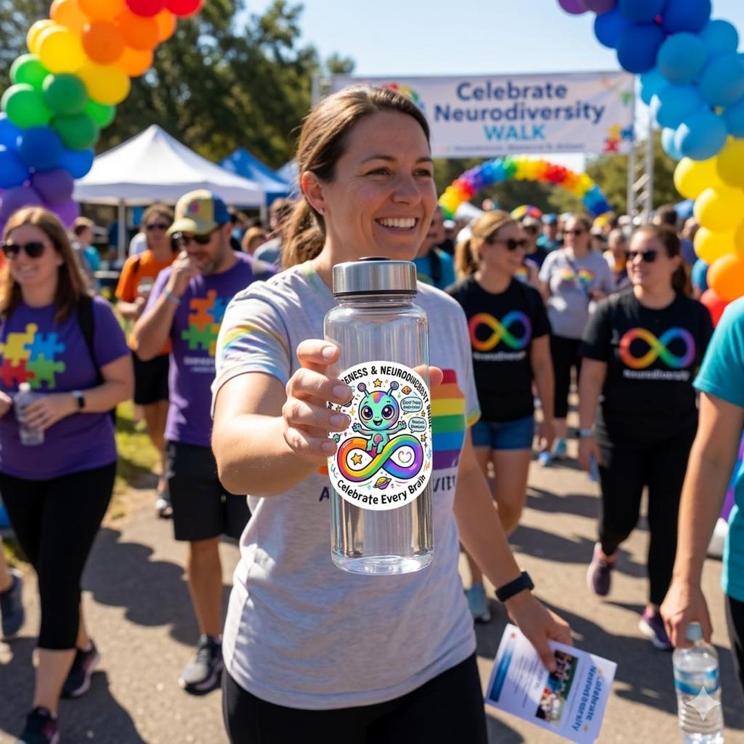 Neurodiversity Pride Sticker | Rainbow Infinity Autism Acceptance Decal ...