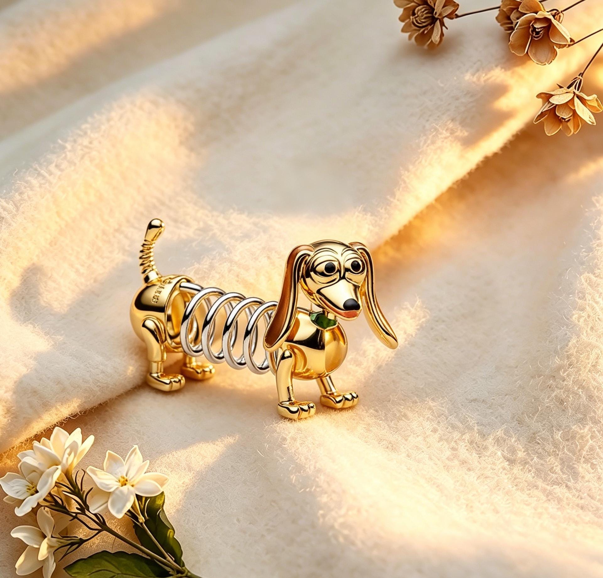PANDORA 犬型ゴールドチャーム Dog pandora charm - Etsy 日本