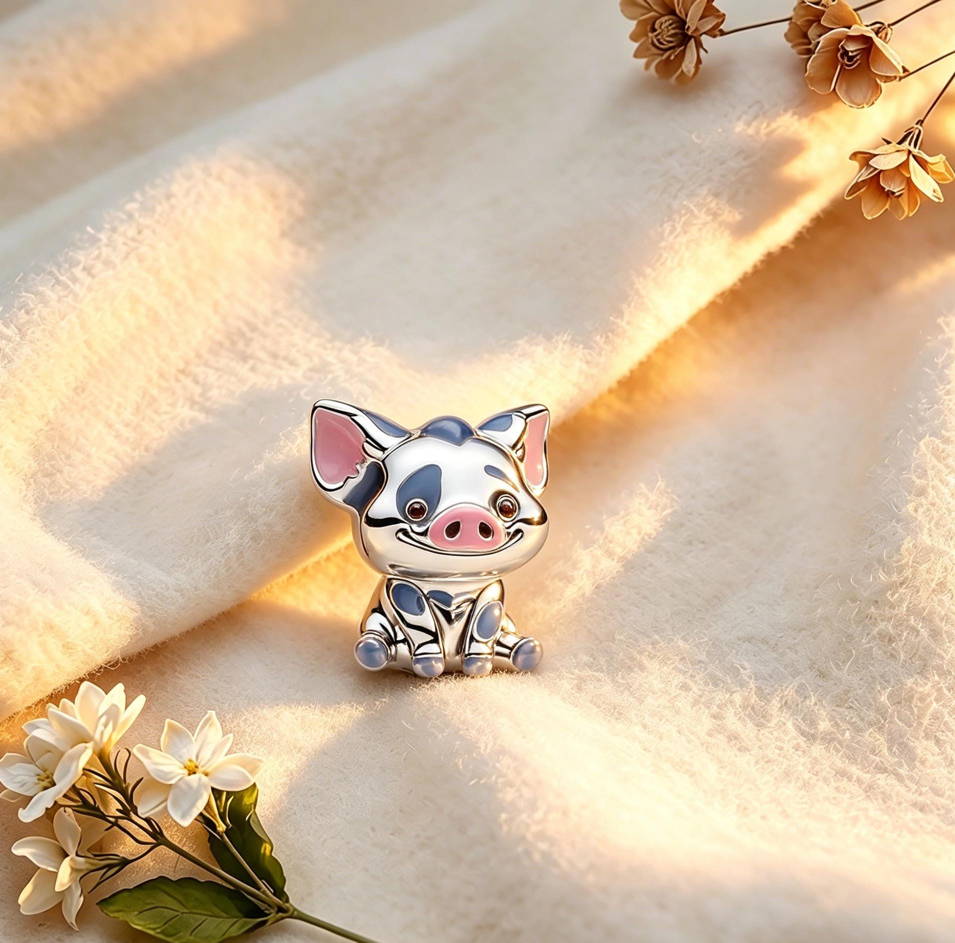 Pandora pig charm - Etsy 日本