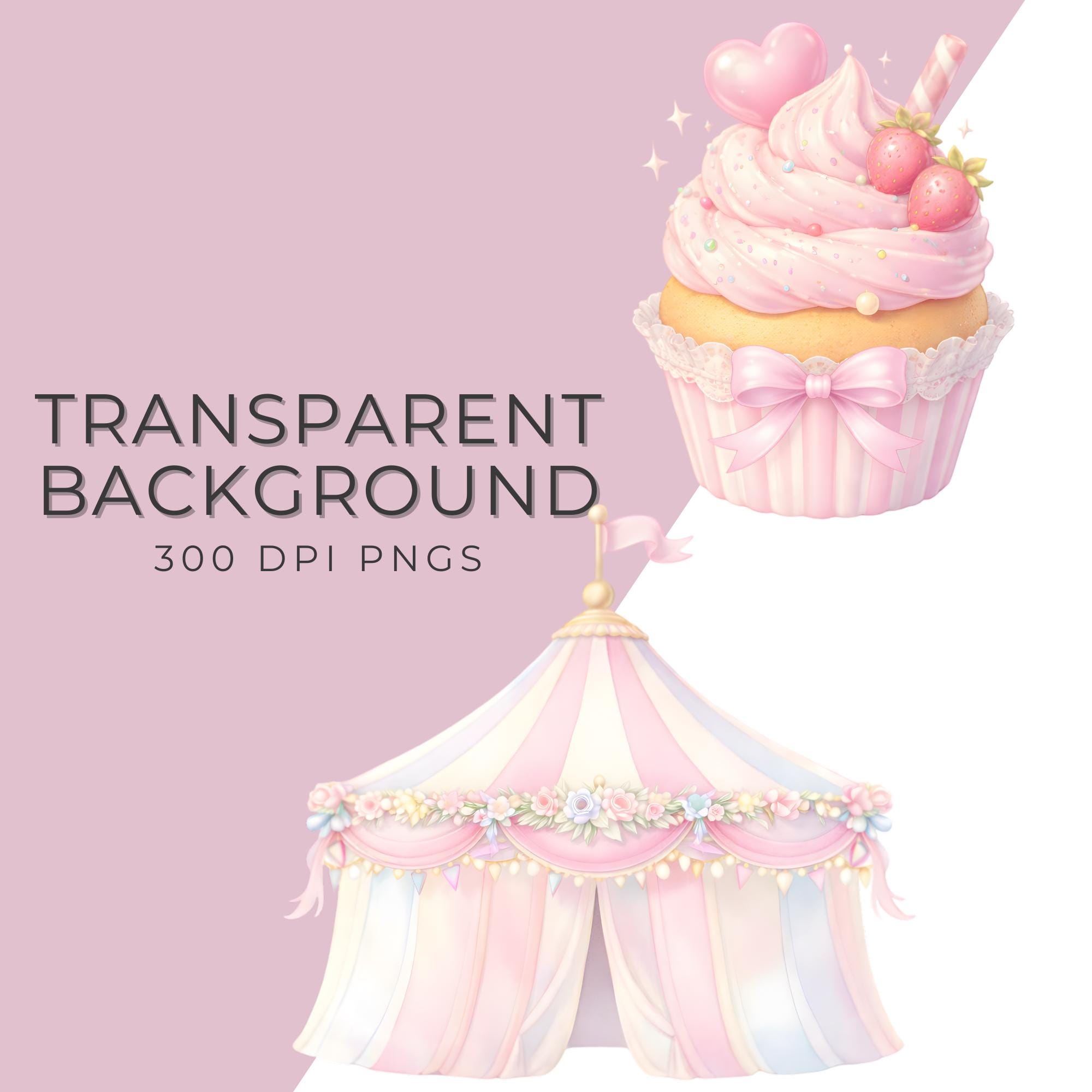 Pink Carousel Pattern Pink Carousel Watercolor Clipart, Carousel Horse Nursery Art, Baby ...