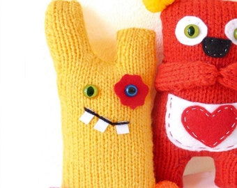 Padrão de tricô para brinquedo de monstro atrevido
