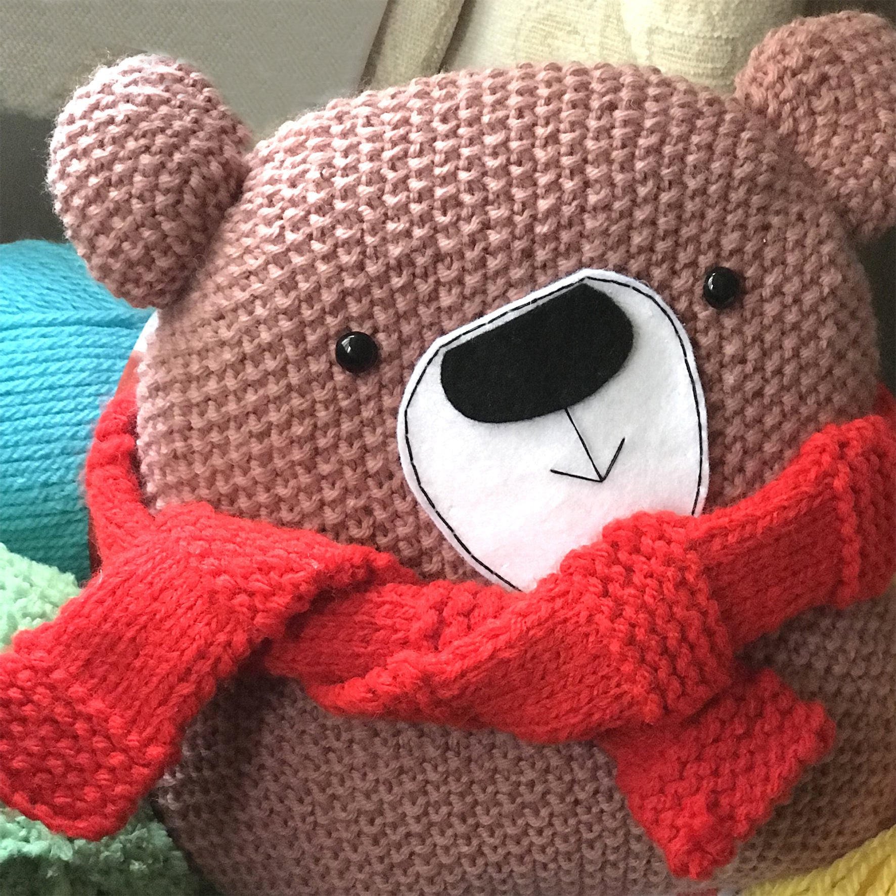 teddy bear knitting kit