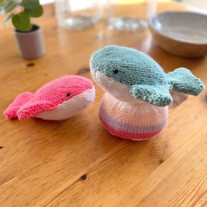 Happy Whales Toy Knitting Pattern