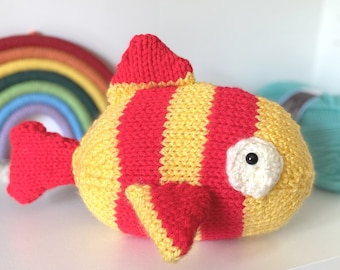 Suspicious Fish Toy Knitting Pattern