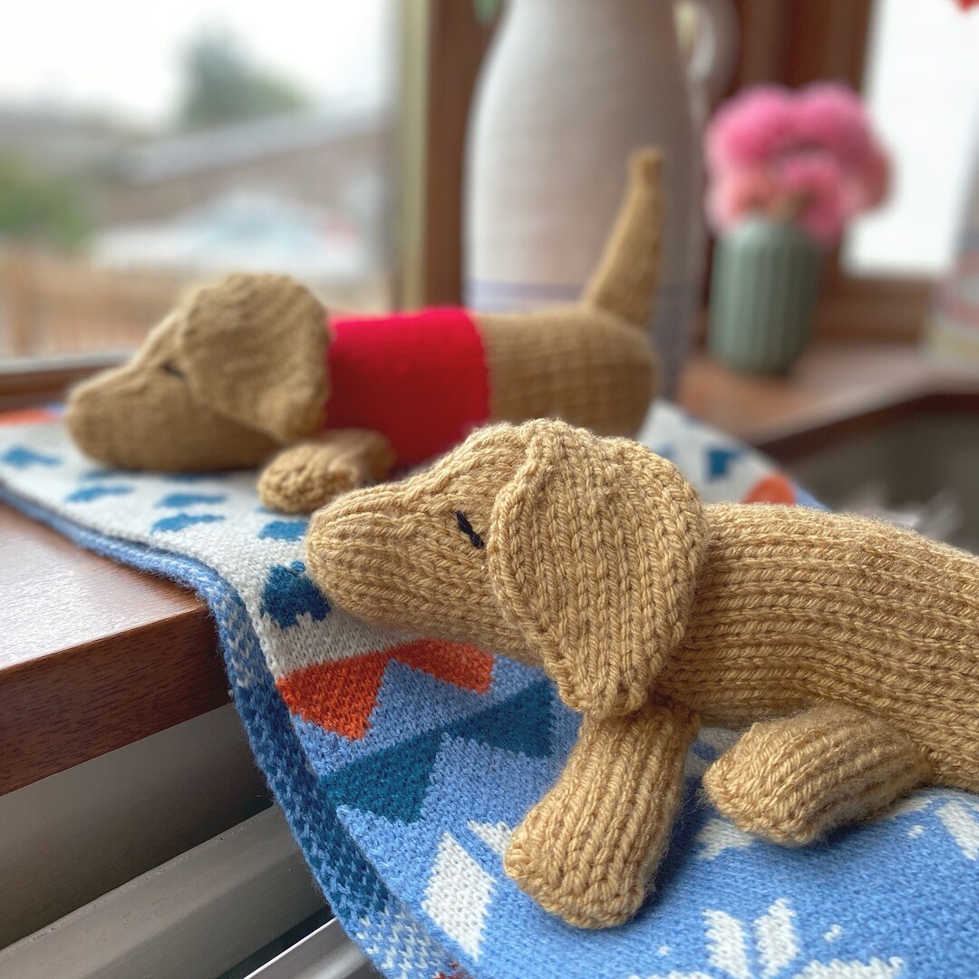 Sausage Dog Knitting Pattern Etsy