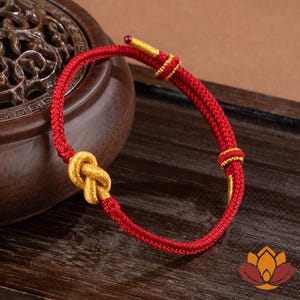 Adjustable Hand-Woven Red String Bracelet, Symbol of Unity, Blessed by Monks, The Perfect Gift for Spiritual Journeys