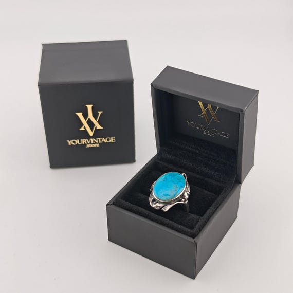Statement-Silberring mit wunderschönem Türkis um … - image 6