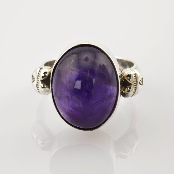 Statement-Ring aus Silber mit wunderschönem Ameth… - image 3