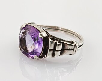 Silberring mit Amethyst