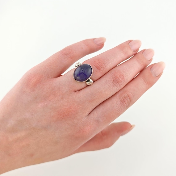 Statement-Ring aus Silber mit wunderschönem Ameth… - image 2