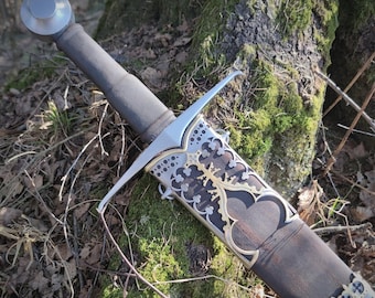 Gothic Sword Type XV Oakeshott Medieval Sword D2 Steel Hand Forged Fencing Sword