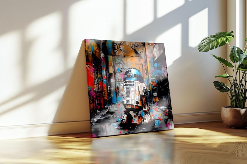 R2D2 Pop Art Star Wars Poster Canvas Print Star Wars Print Home Decor ...