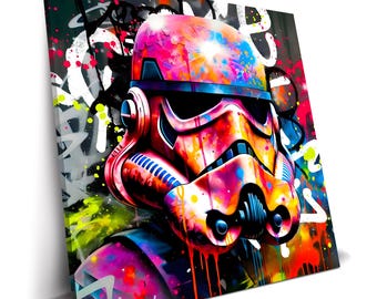 Stormtrooper Pop Art Star Wars Poster Canvas Print Star Wars Print Home Decor Wall Art Movie Poster Gift