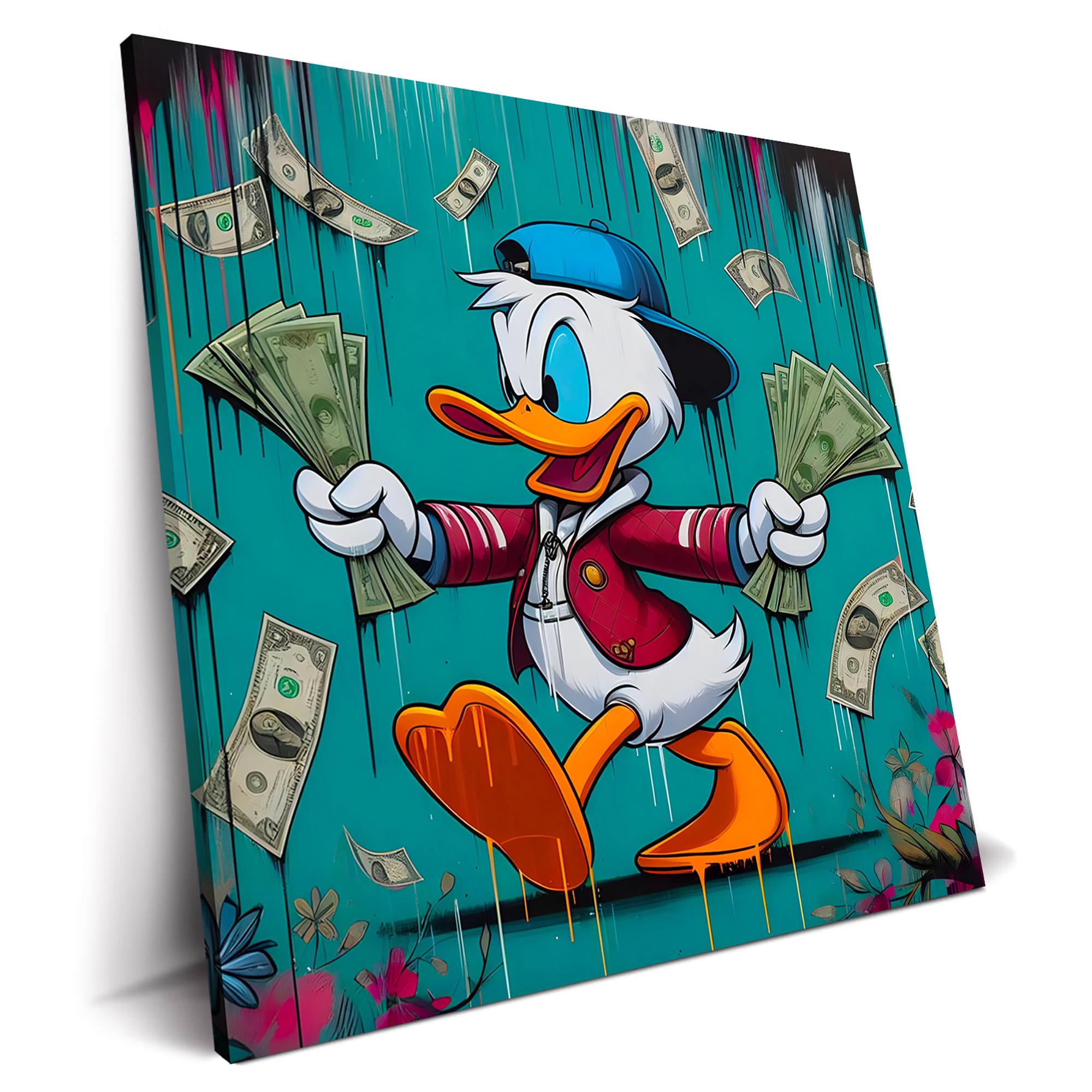 Poster Donald Duck With Money - Etsy