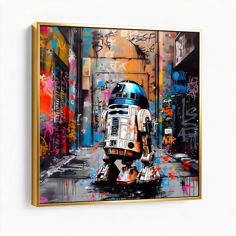 R2D2 Pop Art Star Wars Poster Canvas Print Star Wars Print Home Decor ...