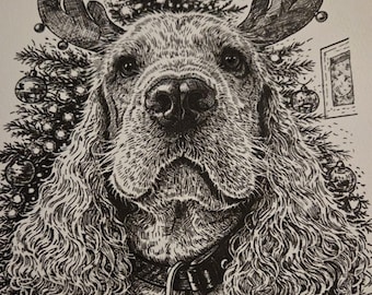 Retrato de mascota dibujado a mano a partir de una foto | Ilustración única | Regalo para dueños de mascotas