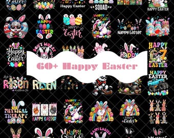 Frohe Ostern Png, Karierte Ostern Png, Pinselstrich Ostern, Preppy Ostern Png, Retro Ostern, Hase Png, Frühling Png, Sublimationsdesign