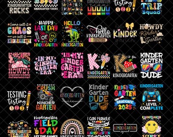 Kindergarten PNG Bundle, Rollin In Kindergarten Png, Zeichentrickfiguren Kindergarten Png, Kindergarten Vibes Png, Stitch Kindergarten Png