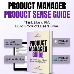 Product Manager Product Sense Interview Prep PDF | Product Design, Product Improvement & Strategy Questions | PM Framework Guide