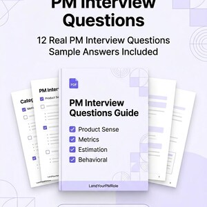 Przewodnik przygotowawczy dla menedżera produktu w formacie PDF | Przygotowanie do rozmowy kwalifikacyjnej z menedżerem produktu | Pytania z branży z odpowiedziami | Zmysł produktu, metryki i zachowania
