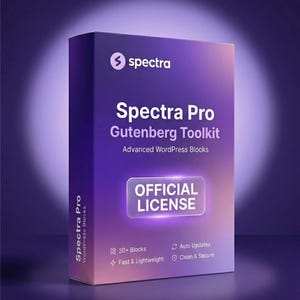 Spectra Pro Offizielle Lizenz | Gutenberg Blocks Toolkit | WordPress-Generator