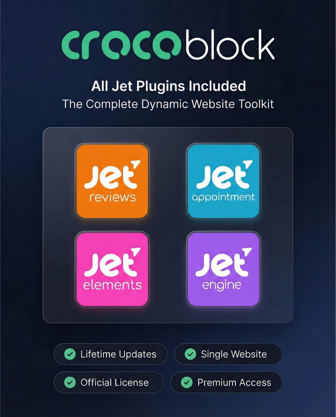 Crocoblock Full Suite – All Jet Plugins Included | Lifetime Updates ...