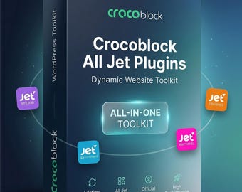 Crocoblock Lifetime Licence – Alle Jet Plug-ins für WordPress & Elementor enthalten - Officielle Lizenz