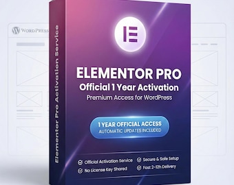 Elementor Pro offizielle Lizenz | Automatische Updates | 1 Jahr Zugriff | Schnelle Lieferung