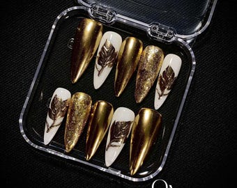 Vibrant Floral Press On Nails, Customizable Flower Nail Box, Handmade Reusable Nails, Personalized Colorful Nail Set