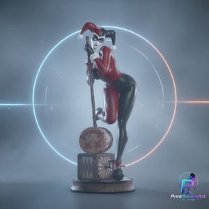 Statua da collezione ispirata al circo, modello STL (Street Live) per stampa 3D.