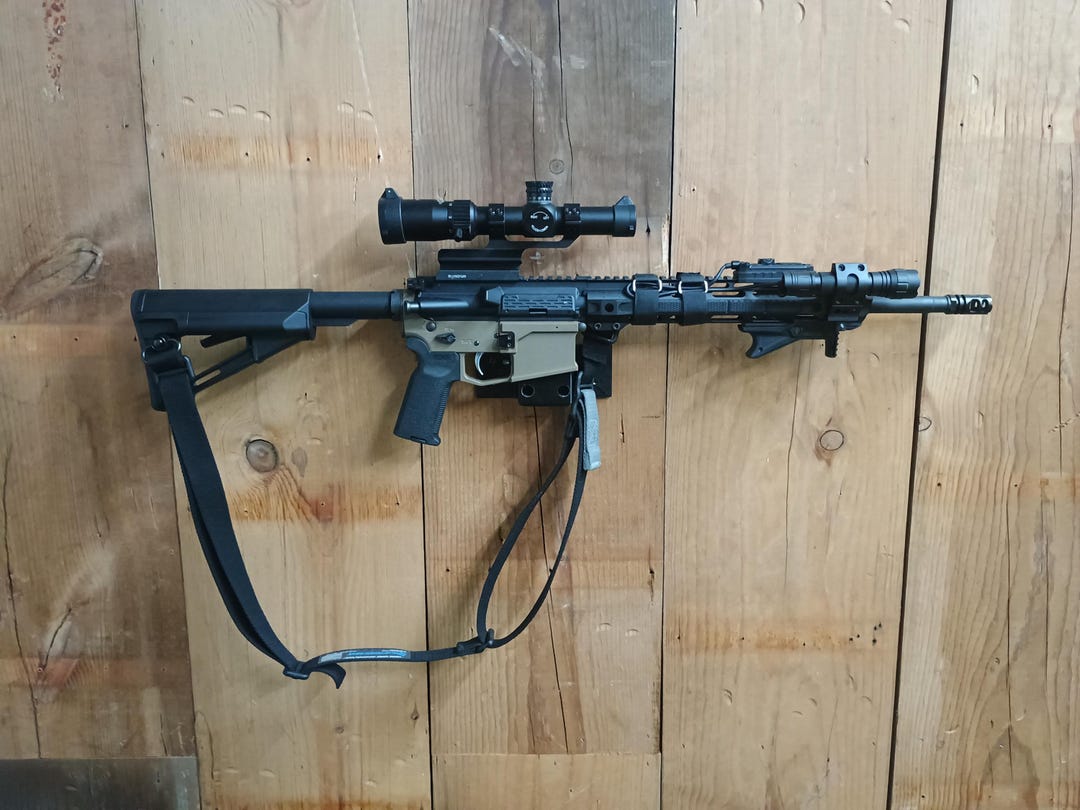 Modular Rifle Wall Rack AR-15 Wall Mount Storage System | Modular Rifle Wall Rack | Firearm ...