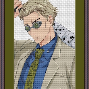 Anime Boy Cross Stitch Pattern Nanami Digital PDF Chart Fan Art Design