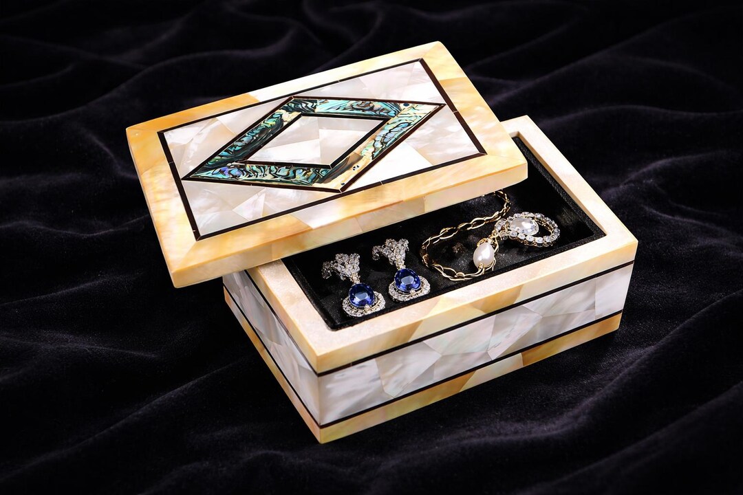 Mother of Pearl and Abalone Shell Box - Etsy
