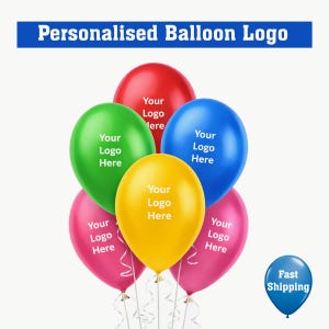 Personalisierte Latex bedruckter Ballon | Benutzerdefiniertes Logo-Ballons | Geburtstagsparty Dekor | Business Event Dekorationen