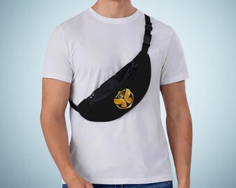 Festival heuptas XL zwart - Grote verstelbare crossbody heuptas, concert heuptas, cadeau-idee