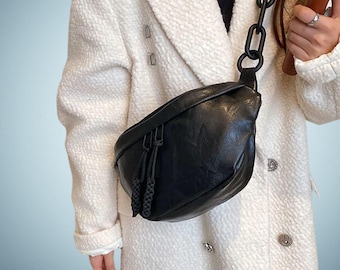 Dames XXL Heuptas - Extra grote heuptas van imitatieleer, oversized riemtas, cadeau voor haar