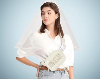 Bruidsheuptasje - Nylon crossbodytasje voor de trouwdag, bruidsheuptasje, huwelijksgeschenk voor haar