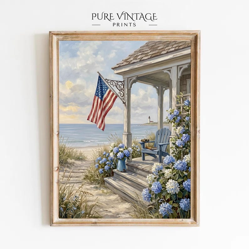 Printable 4th of July Wall Art Set: Patriotic Independence Day Prints ...