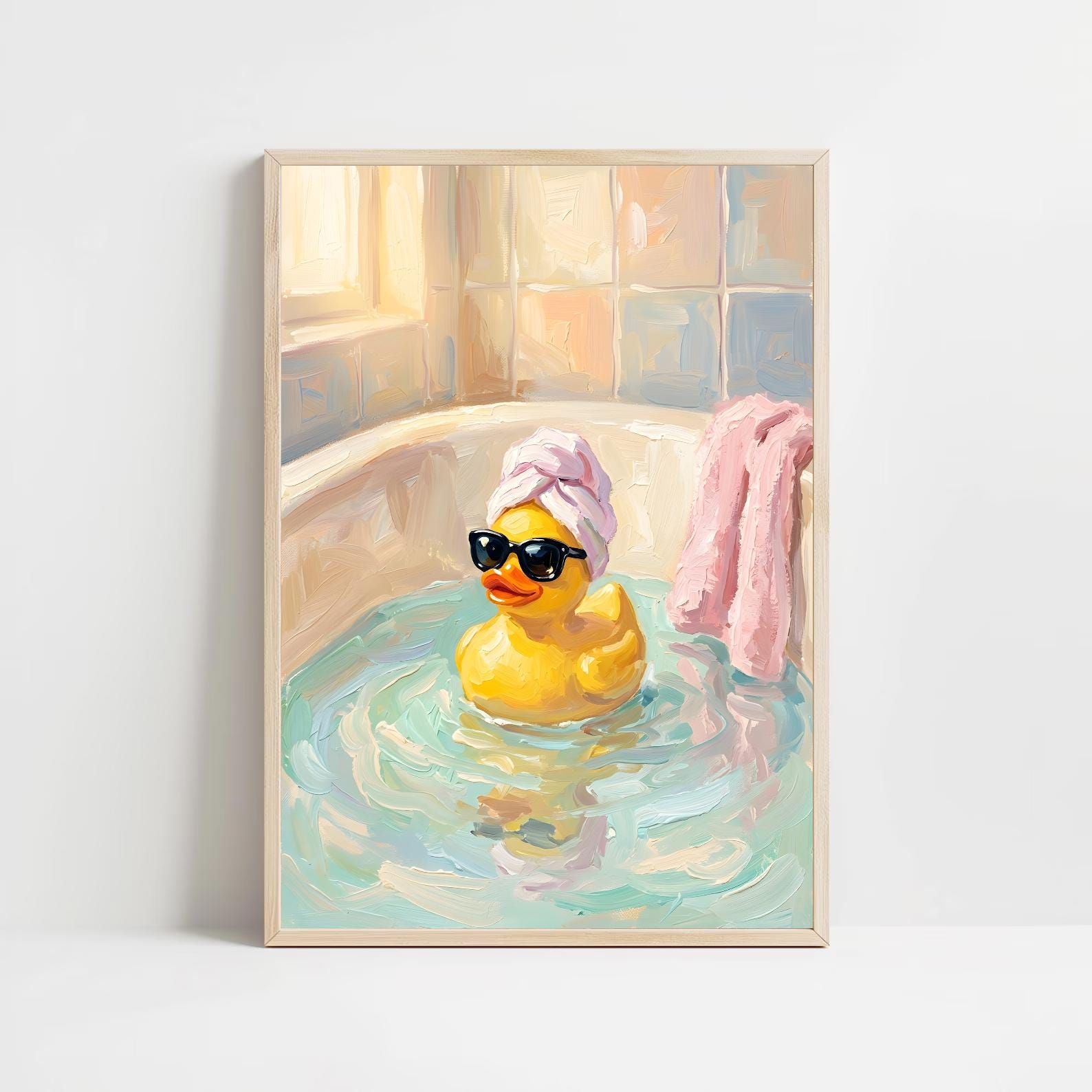 Lustige badeente