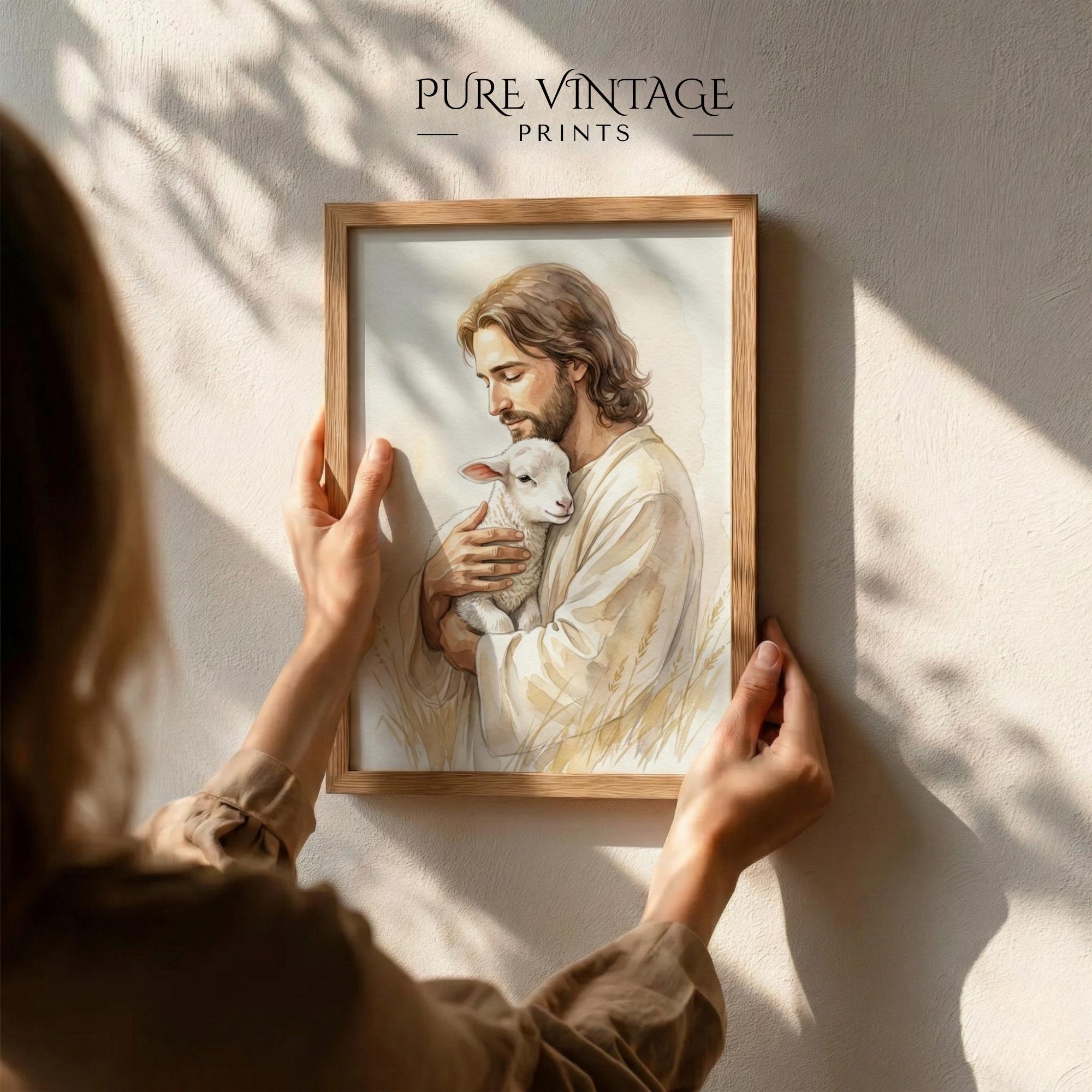 Christian Easter Wall Art Set of 6: Neutral Jesus Printable Decor ...