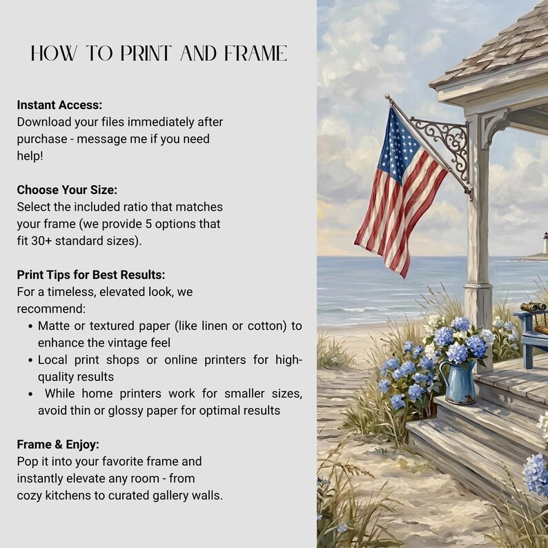 Printable 4th of July Wall Art Set: Patriotic Independence Day Prints ...