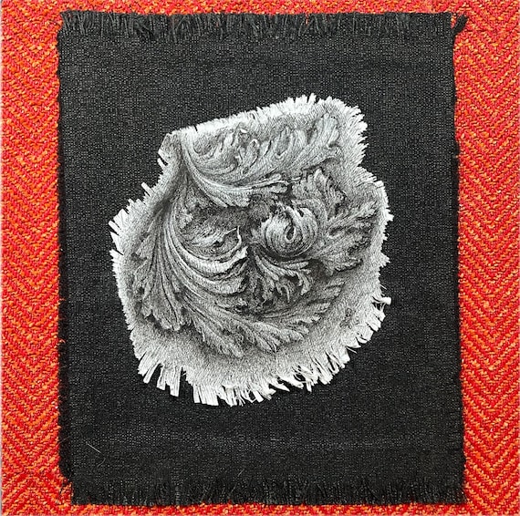 Hand-drawn black and white drawing, mural decoration, artcraft, italian interior design