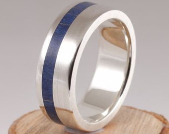 Ring mit Holz 11th Edition aus Silber 925er mit Bergahorn Gemasertes holz