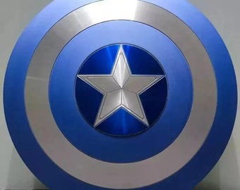 Réplica del escudo de acero del Capitán América: decoración de pared de 22 pulgadas.