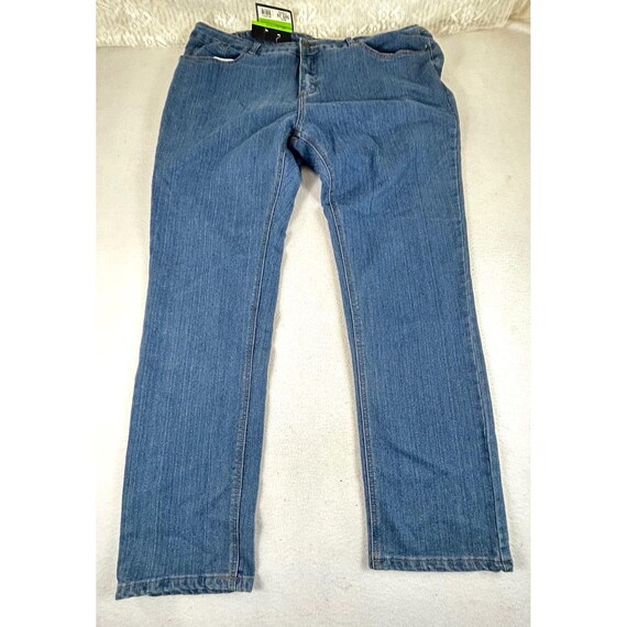 Southern Expressions Womens Plus Size 24 Average Relax Fit Blue Denim Jeans NEW