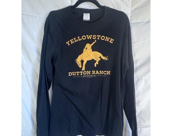 Yellowstone Dutton ranch montana graphic long sleeve t shirt mtv licensed